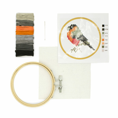 Kikkerland Embroidery Kit Bird