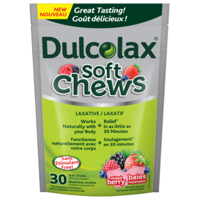 Dulcolax Laxative Soft Chews Mixed Berry
