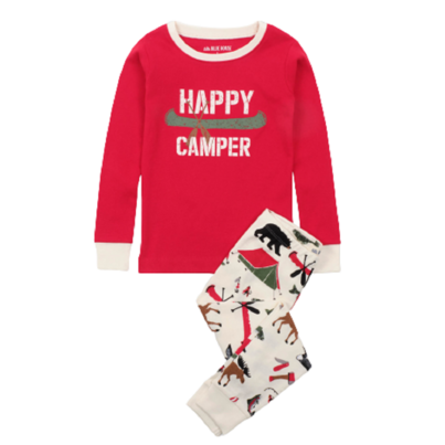 Little Blue House By Hatley Kids Happy Camper Applique Pajama Set