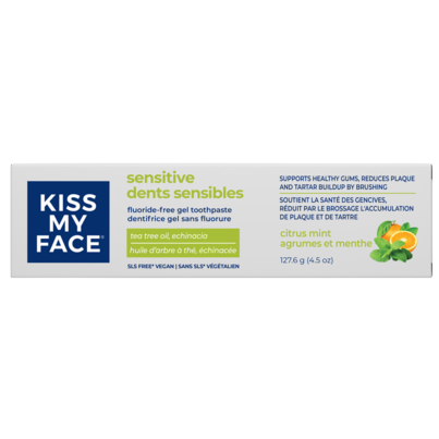 Kiss My Face Gel Toothpaste Fluoride-Free Sensitive