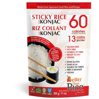 Better Than Rice Sticky Japanese Sushi Rice With Konjac