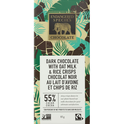Endangered Species Dark Chocolate Oat Milk & Rice Crisps
