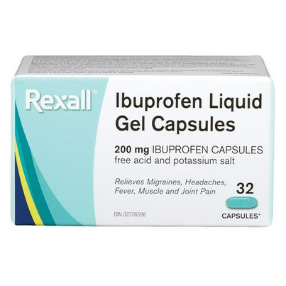 Rexall Ibuprofen Liquid Gel Capsules 200mg