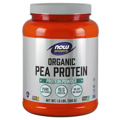 NOW Foods Sports Organic Pea Protein Powder Unflavoured