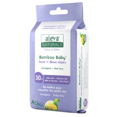 Aleva Naturals Bamboo Baby Nose 'n' Blows Wipes