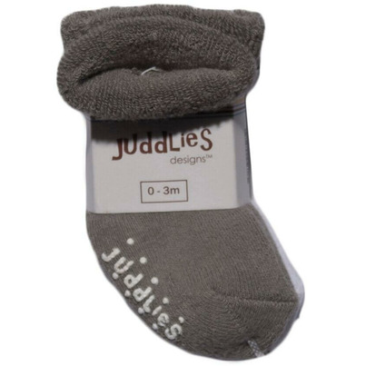 Juddlies Newborn Baby Socks Grey