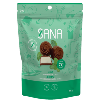 SANA Dark Chocolaty Bites Mint