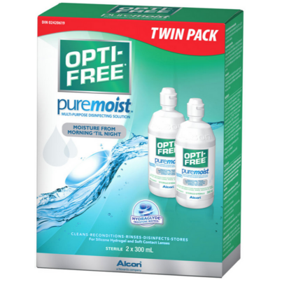 Opti-Free Puremoist Evermoist Solution Twin Pack