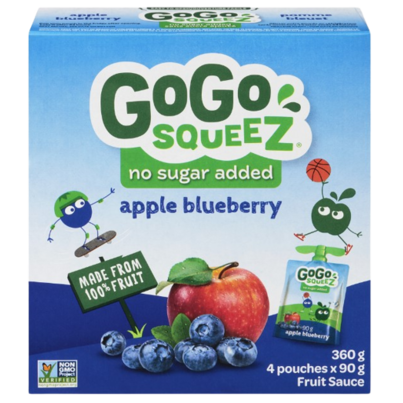 Gogo Squeez Apple Blueberry Fruit Sauce