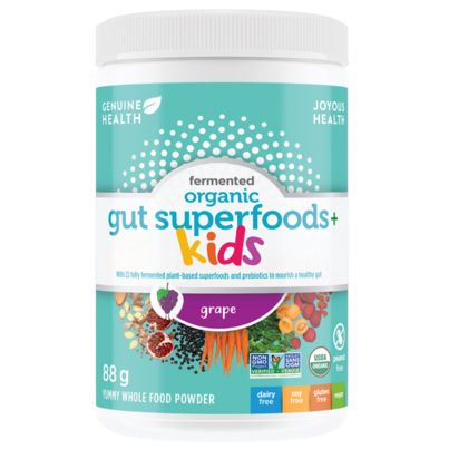 Genuine Health Fermented Organic Gut Superfoods+ Kids Grape