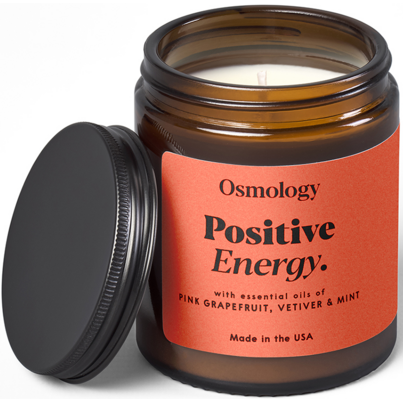 Osmology Positive Energy Soy Wax Jar Candle Pink Grapefruit Vetiver & Mint