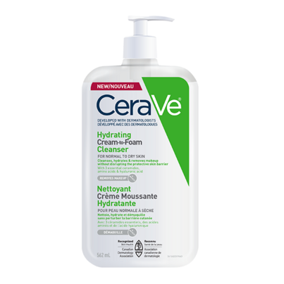 CeraVe Hydrating Cream-to-Foam Cleanser