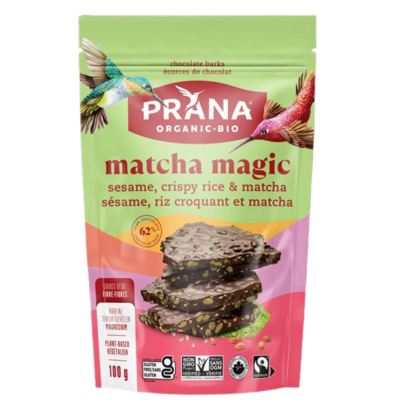 PRANA Organic Matcha Magic Chocolate Bark