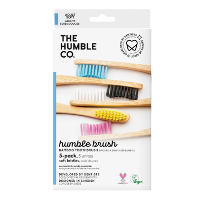 The Humble Co. Adult Soft Toothbrush Mixed