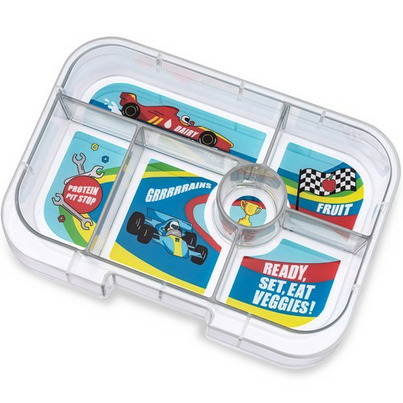 Yumbox Original Tray 6 Compartment Race Cars