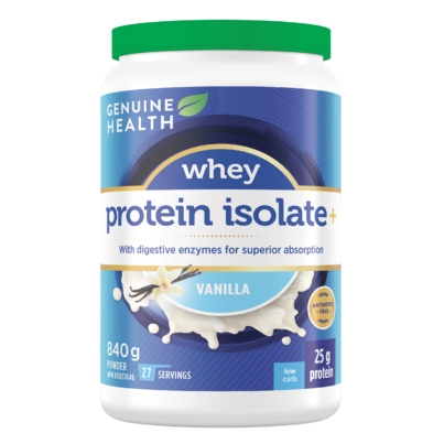 Genuine Health Proteins+ Natural Vanilla Protein Powder
