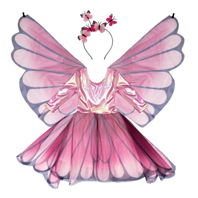 Great Pretenders Butterfly Twirl Dress With Wings Pink