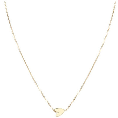 Bluboho Everyday Little Lovely Heart Necklace 14K Yellow Gold