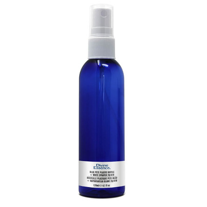 Divine Essence Blue Plastic Bottle With Spray 120ml