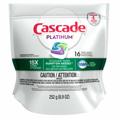 Cascade Platinum ActionPacs Dishwasher Detergent Fresh Scent