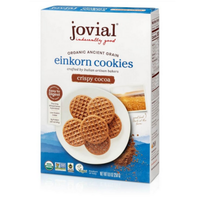 Jovial Einkorn Organic Crispy Cocoa Cookies