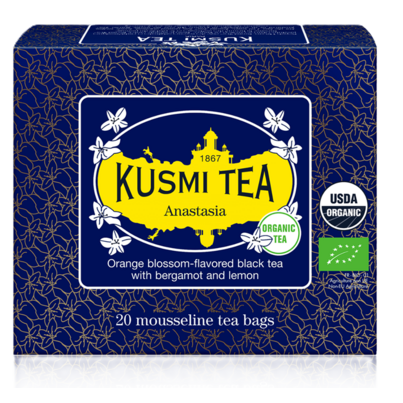 KUSMI TEA Anastasia Organic Black Tea With Bergamot & Lemon