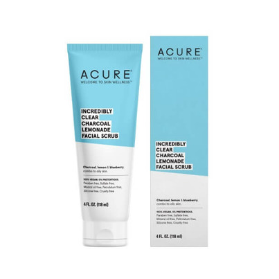 Acure Clear Charcoal Facial Scrub