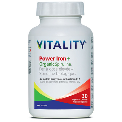 Vitality Power Iron + Organic Spirulina