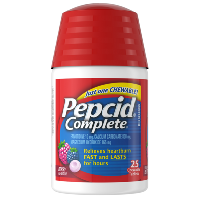 Pepcid Complete Chewable Berry Tablets
