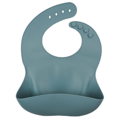 Tiny Teethers Silicone Catch All Bib Blue