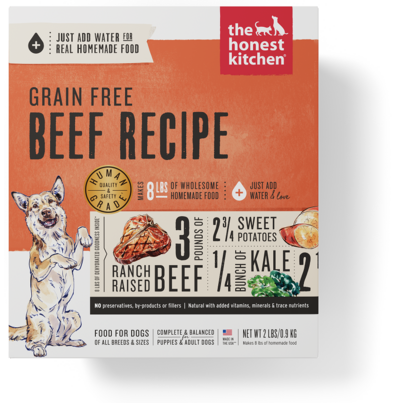 The Honest Kitchen Grain Free Beef Dog Food Recipe