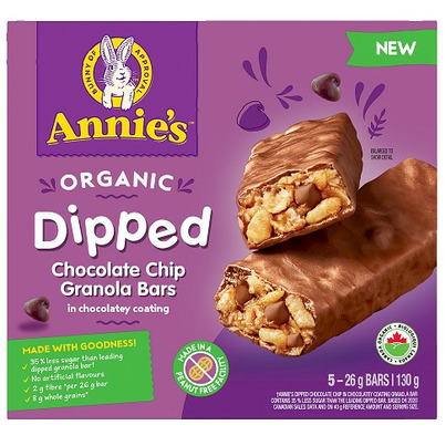 Annie's Organic Dipped Chocolate Chip Granola Bars