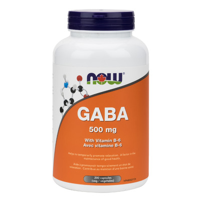 NOW Foods B-6 Plus 500mg GABA