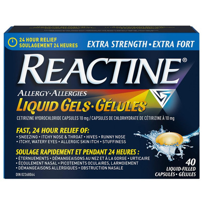 Reactine Extra Strength Liquid Capsules