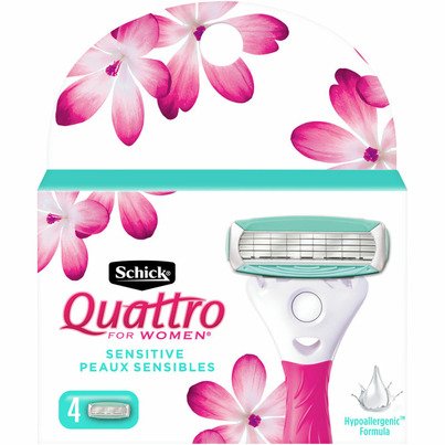 Schick Quattro For Women Sensitive Refills