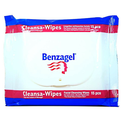 Benzagel Cleansa-Wipes Facial Cleansing Wipes