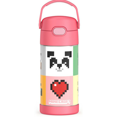 Thermos Stainless Steel FUNtainer Water Bottle Minecraft Pink