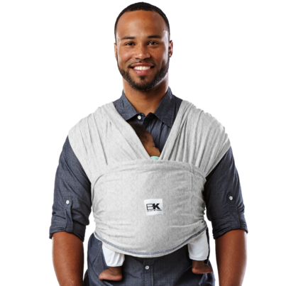 Baby K'tan Pre-Wrapped Ready To Wear Baby Carrier Original Heather Grey