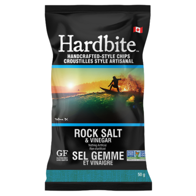 Hardbite Potato Chips Rock Salt & Vinegar
