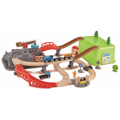 Hape Toys Railway Bucket Builder Set
