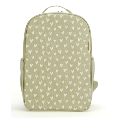 SoYoung Little Hearts Sage Backpack
