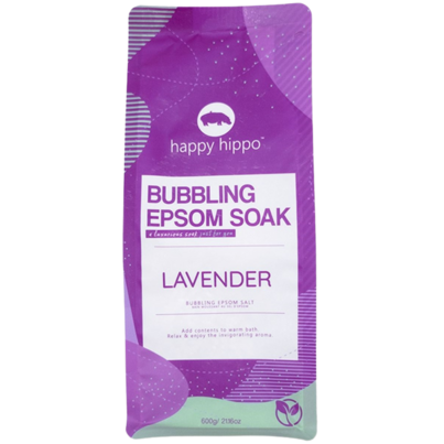 Happy Hippo Bubbling Epsom Salt Relaxation Lavender