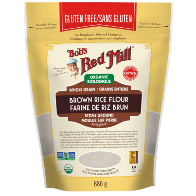 Bob's Red Mill Organic Whole Grain Stone Ground Brown Rice Flour