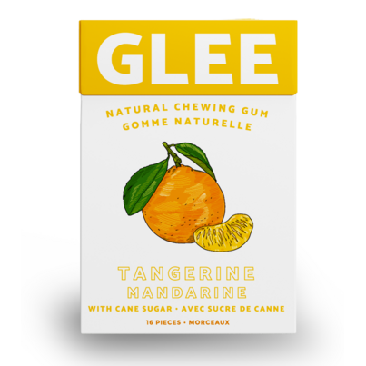 Glee Gum Tangerine Sweetened With Cane Sugar