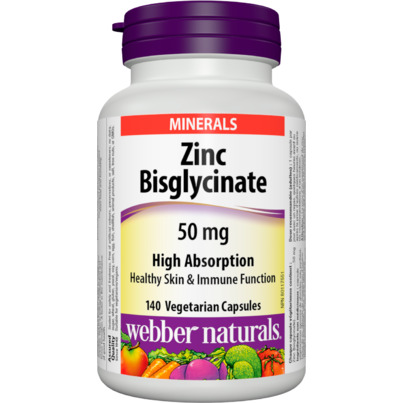 Webber Naturals Zinc Bisglycinate 50 Mg