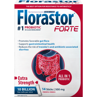 Florastor Forte Probiotic Extra Digestive Support For Energetic Lifestyle