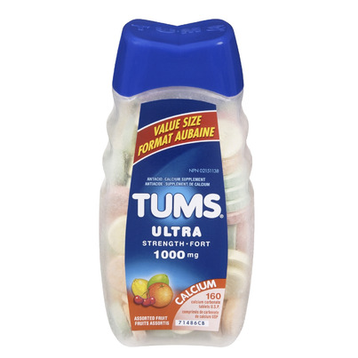 Tums Ultra Strength Antacid Calcium Tablets Value Size