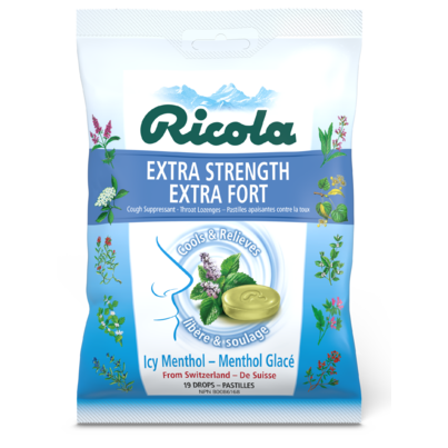 Ricola Extra Strength Icy Menthol Lozenges