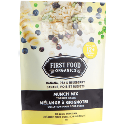 First Food Organics Banana Blueberry Pea Munch Mix