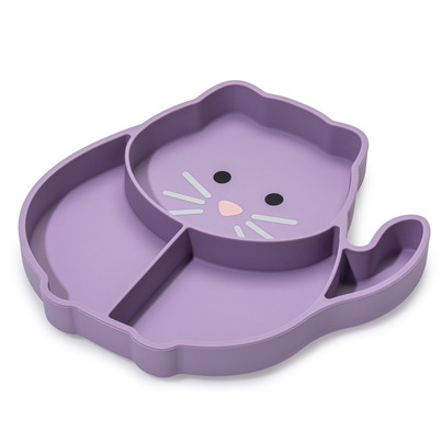 Melii Divided Silicone Suction Plate Cat